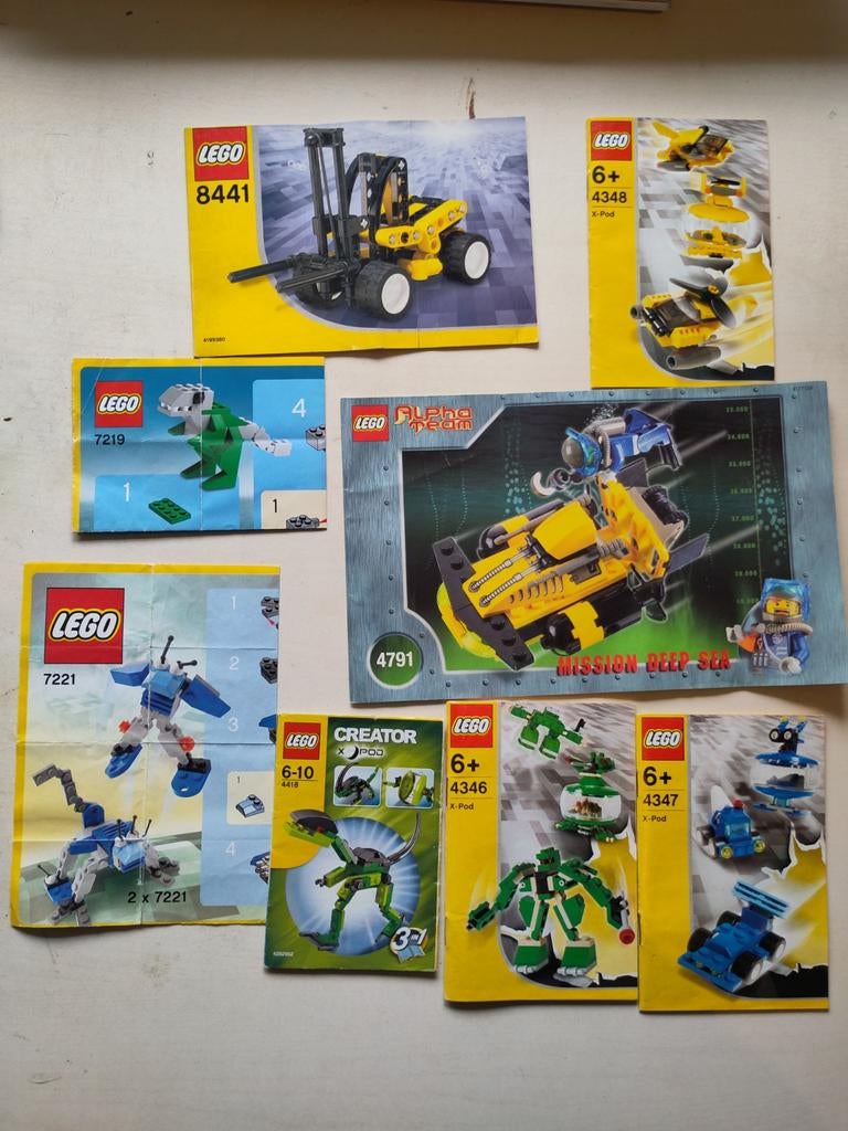 Diverse LEGO Instructieboekjes - Verschillende Sets, Gebruikt, Overige thema's, Lego, Accessoire