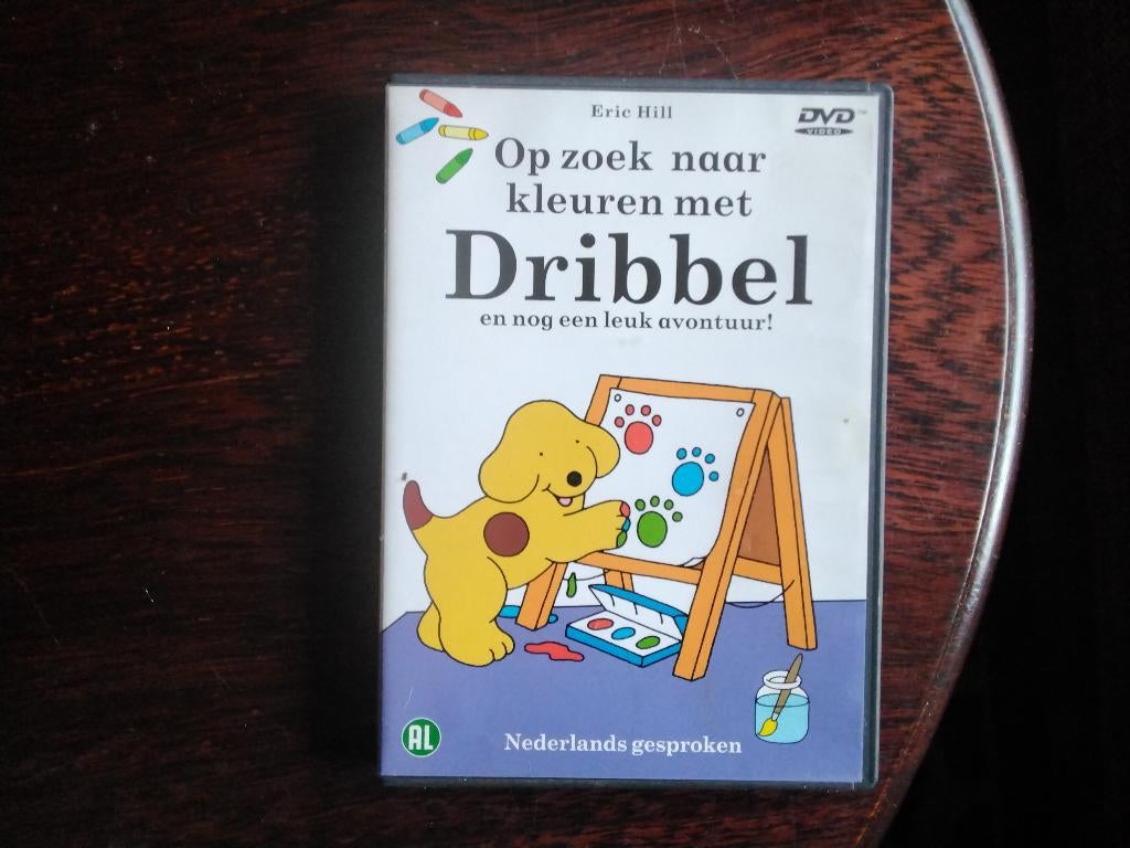 Dribbel op zoek naar kleuren met dribbel, origineel, Avontuur, Alle leeftijden, Ophalen of Verzenden, Zo goed als nieuw