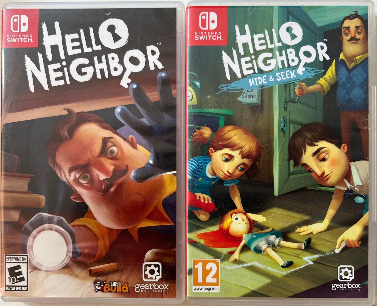 Hello Neighbor & Hello Neighbor Hide & Seek Nintendo Switch, Avontuur en Actie, 1 speler, Ophalen of Verzenden, Zo goed als nieuw