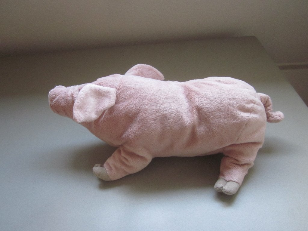 Ikea roze pluche varken/big Knorrig geborduurde ogen/tepels, Kinderen en Baby's, Overige typen, Ophalen of Verzenden, Zo goed als nieuw