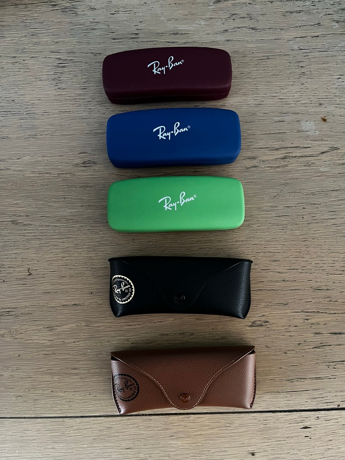 Ray-Ban brillenkokers / brillendoosjes zonnebril etui rayban, Ophalen of Verzenden, Nieuw, Zwart, Ray-Ban