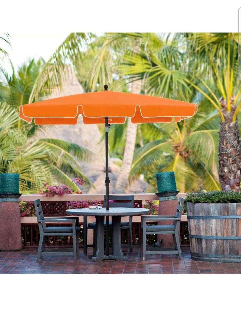 SONGMICS Parasol 200 x 125 cm kan worden opgevouwen, Ophalen of Verzenden, Nieuw, Minder dan 1 meter, Overige typen