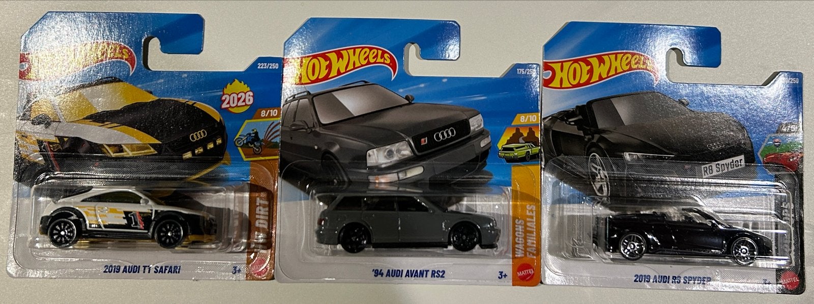 Hot Wheels Audi Collectie - 3 stuks (Nieuw in verpakking), Ophalen of Verzenden, Nieuw, Auto