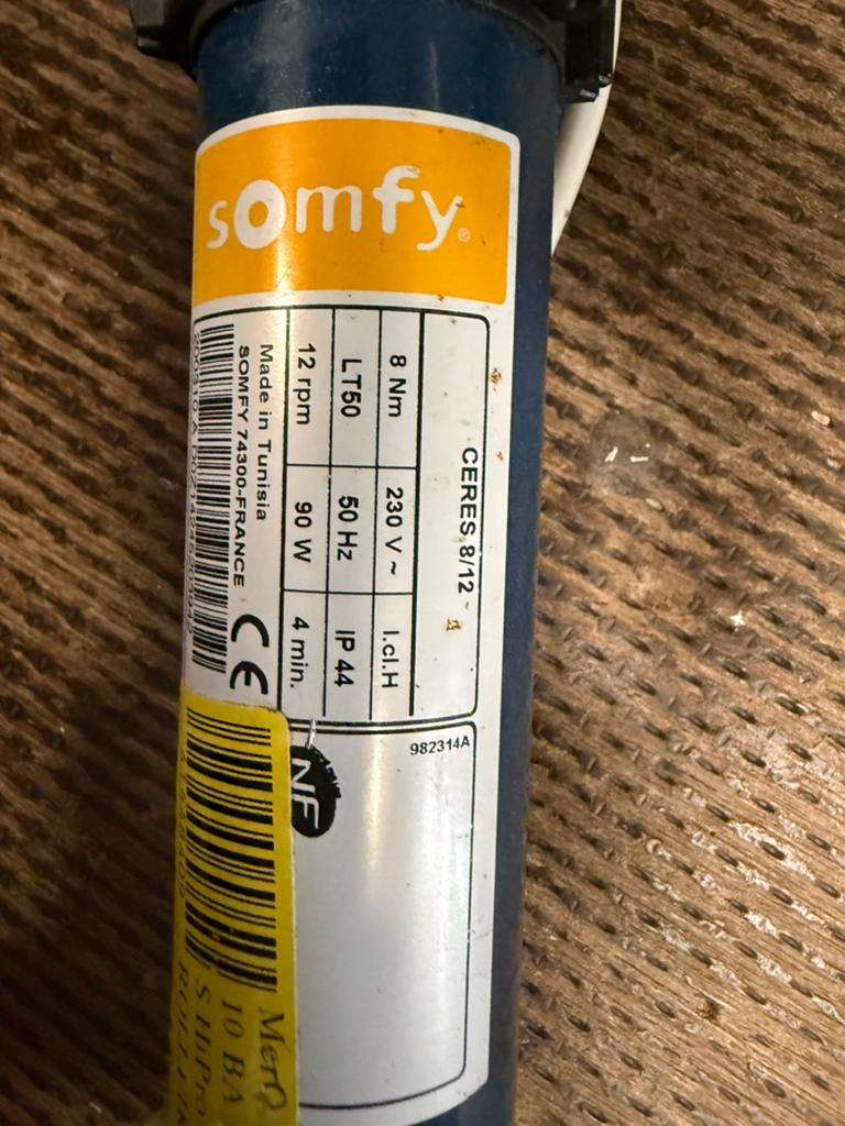 Somfy Buismoter 8 nm voor rolluiken, Ophalen of Verzenden, Zo goed als nieuw, Elektrisch