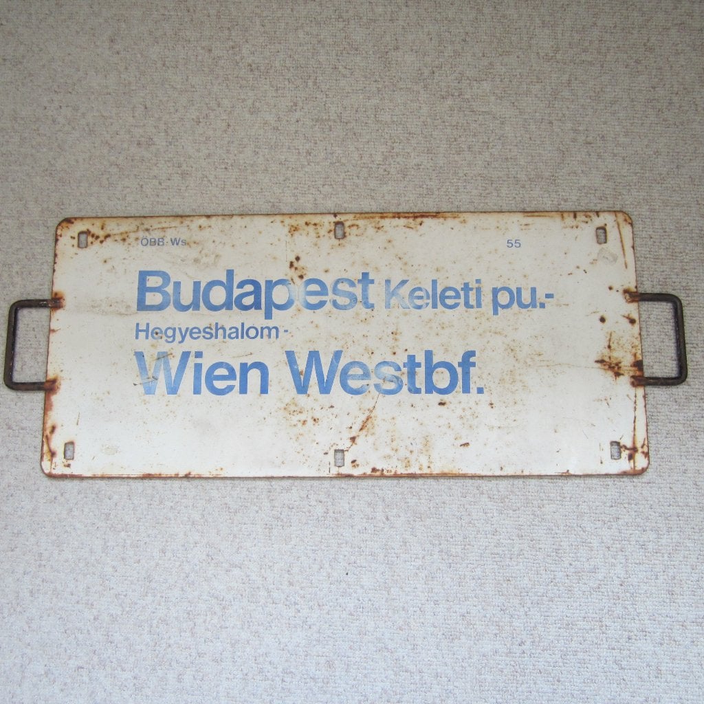 OBB Koersbord Wien-Budapest, Ophalen of Verzenden, Gebruikt, Trein, Overige typen