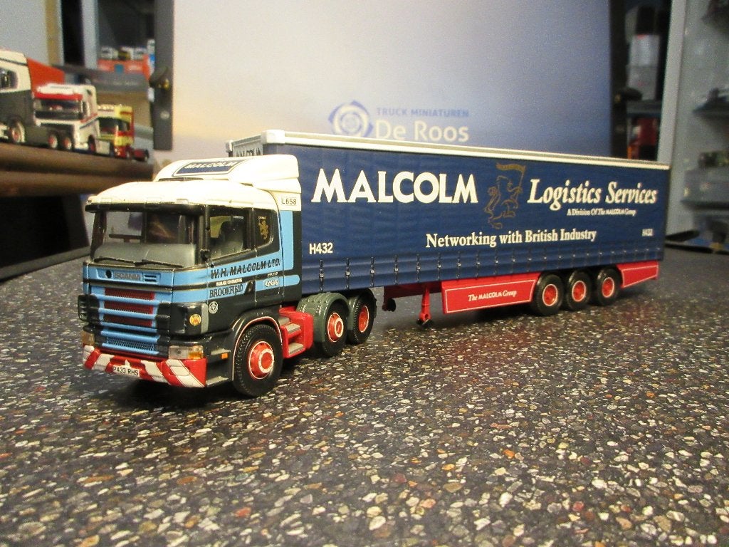 Corgi Scania 124 L Malcom, Hobby en Vrije tijd, Modelauto's | 1:50, Ophalen of Verzenden, Zo goed als nieuw, Bus of Vrachtwagen