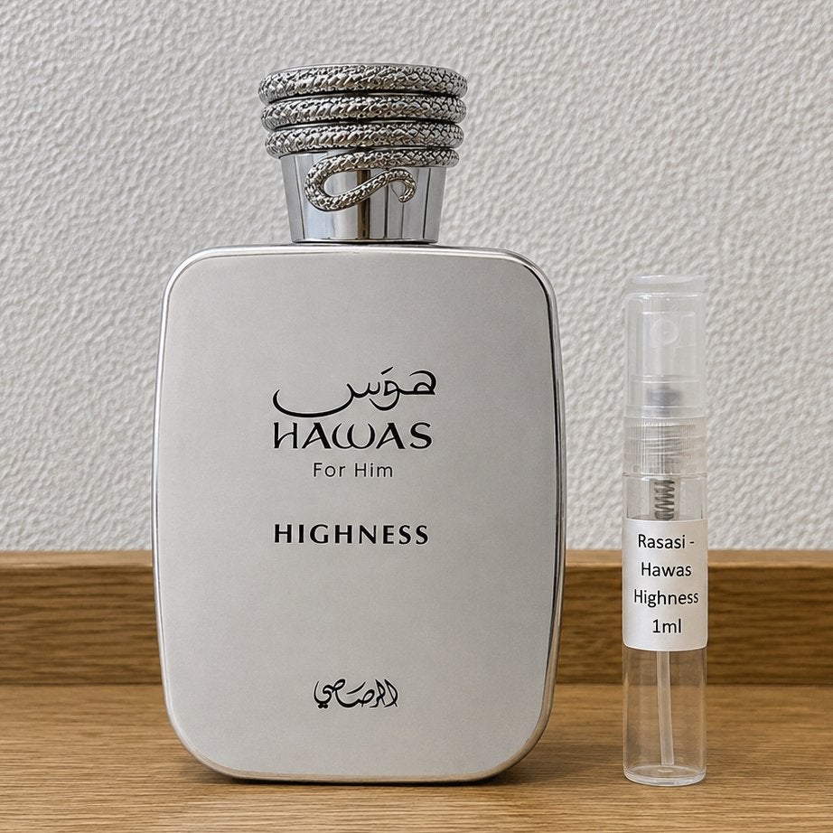 Rasasi - Hawas Highness samples 1-5ml, Ophalen of Verzenden, Zo goed als nieuw