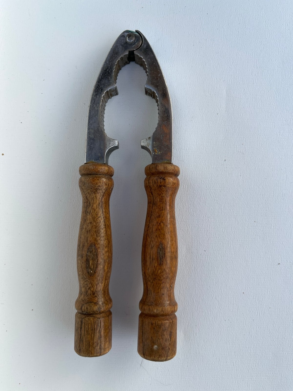 Vintage Notenkraker met Houten Handvatten, Antiek en Kunst, Antiek | Keukenbenodigdheden, Ophalen of Verzenden