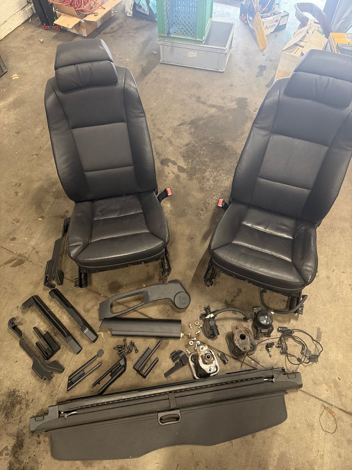 BMW E60 E61 Lederen Interieur Stoelen en V bumper Onderdelen, Auto-onderdelen, Ophalen of Verzenden, Gebruikt, BMW