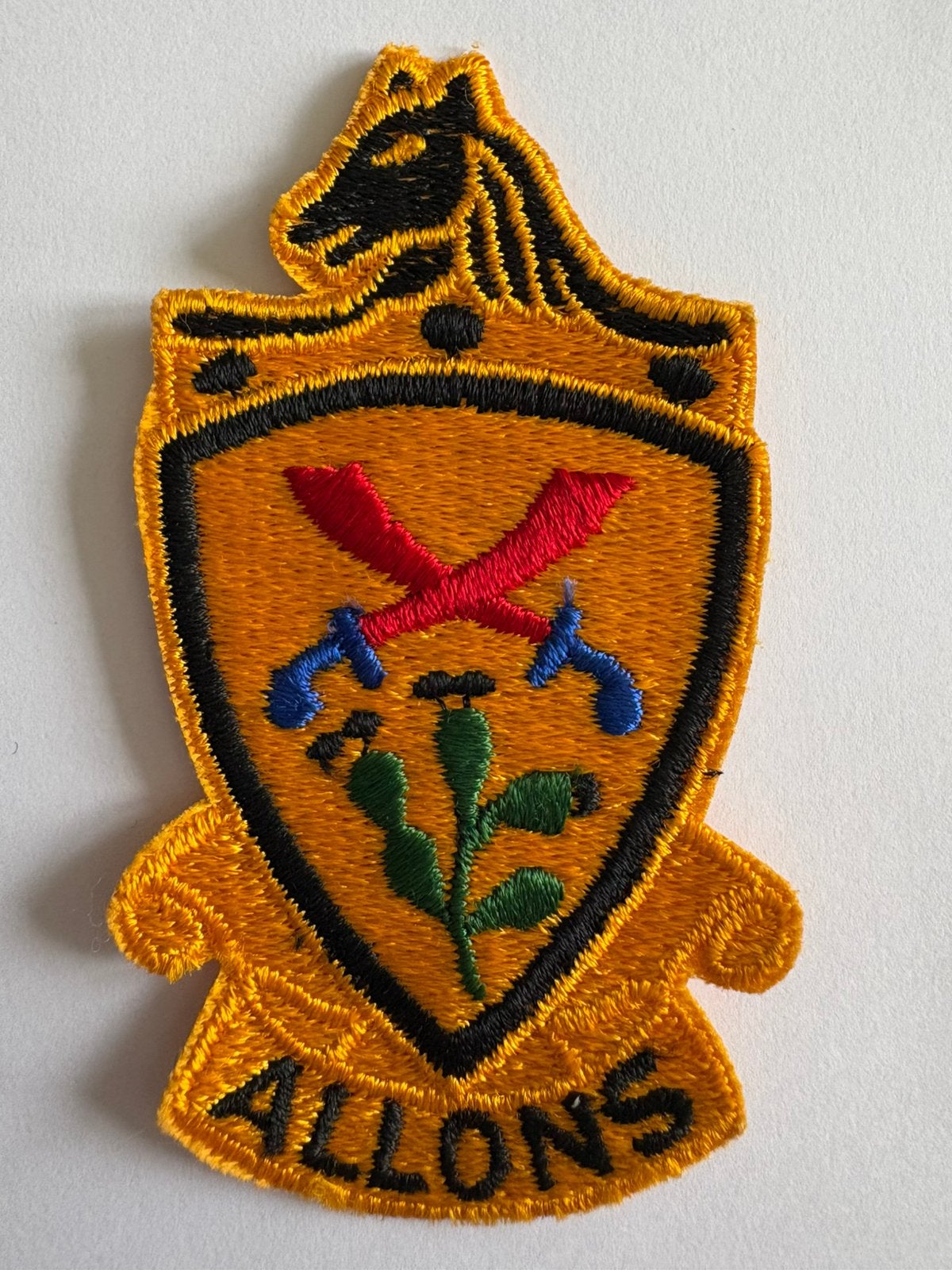WW 2 US Army 11th Armored Cavalry Regiment Patch, Ophalen of Verzenden, Amerika, Embleem of Badge