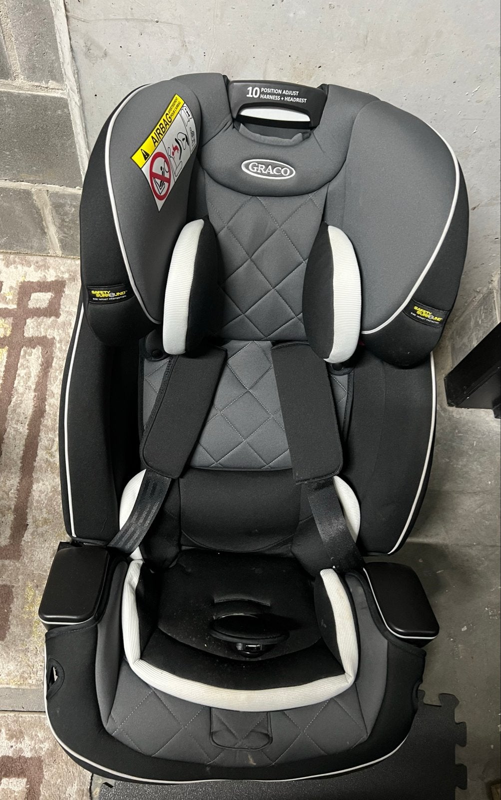 Graco SlimFit Autostoeltje - Groeit mee van 0-36 kg, Ophalen, Verstelbare rugleuning, 9 t/m 36 kg, Graco
