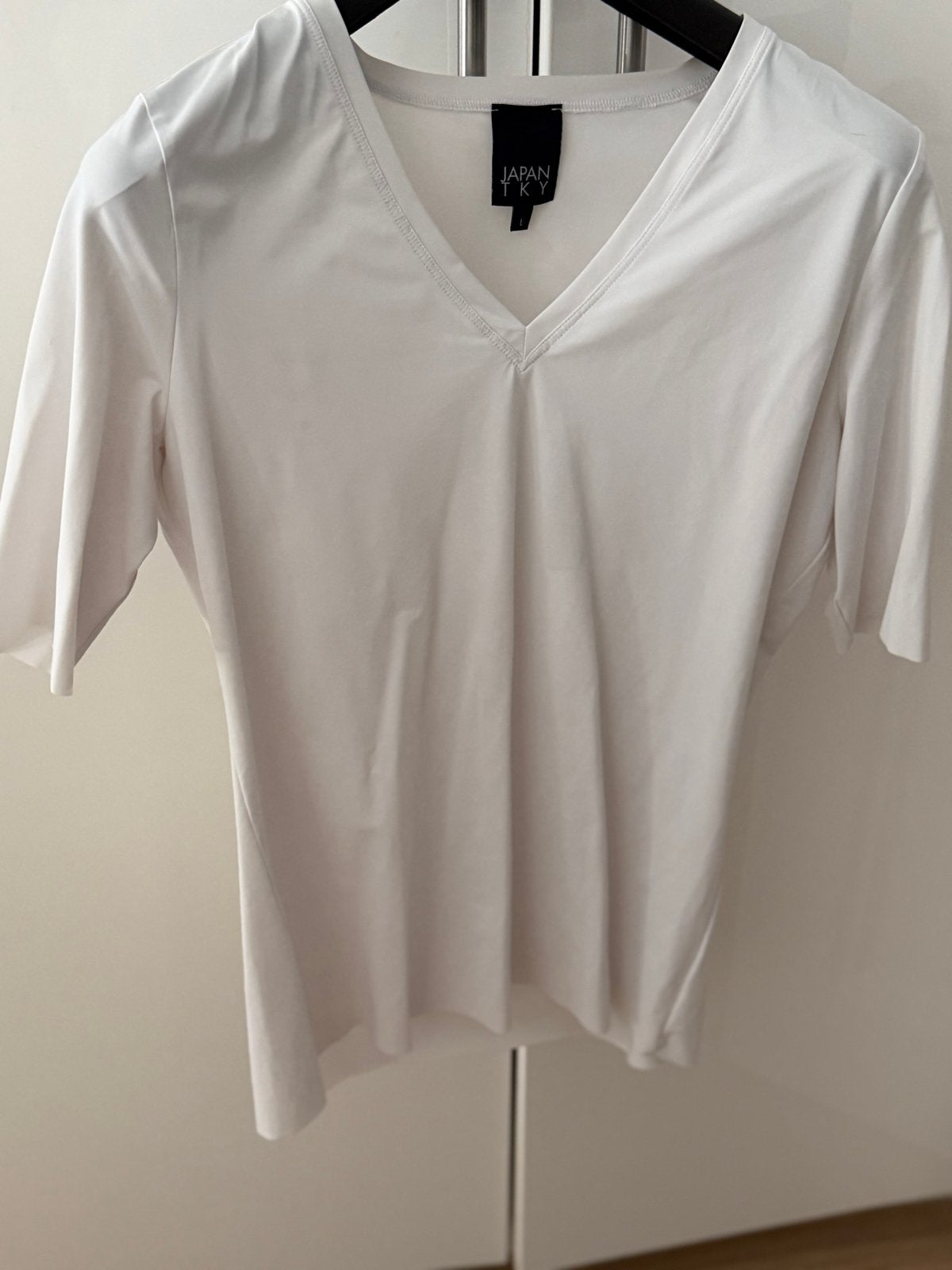 Witte top van JAPAN TKY, Maat 38/40 (M), Blauw, Ophalen of Verzenden, Zo goed als nieuw