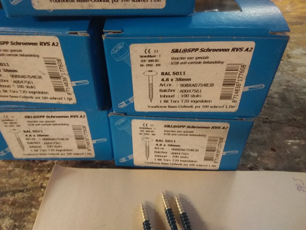 Enkele hpl, volkern kuststof platen (  trespa) + schroeven, Ophalen, Nieuw