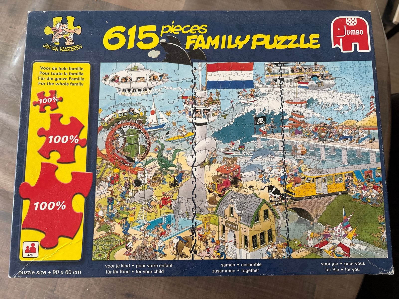 Jumbo Jan van Haasteren Family Puzzel 615 stukjes, Hobby en Vrije tijd, Denksport en Puzzels, Ophalen of Verzenden, 500 t/m 1500 stukjes