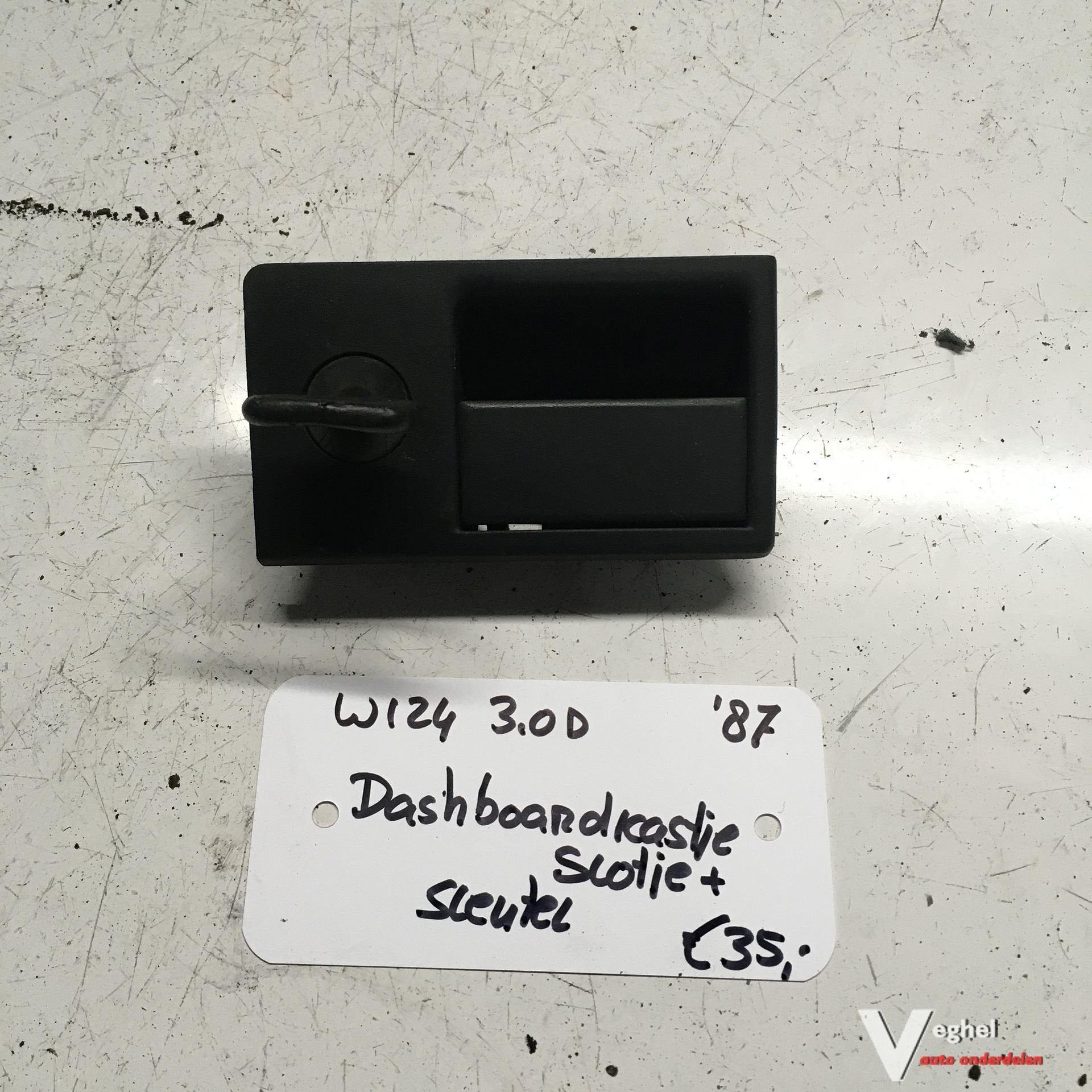 Mercedes W124  Dashboardkastje slot met sleutel 124 680 0084, Gebruikt, -, -, Ophalen of Verzenden