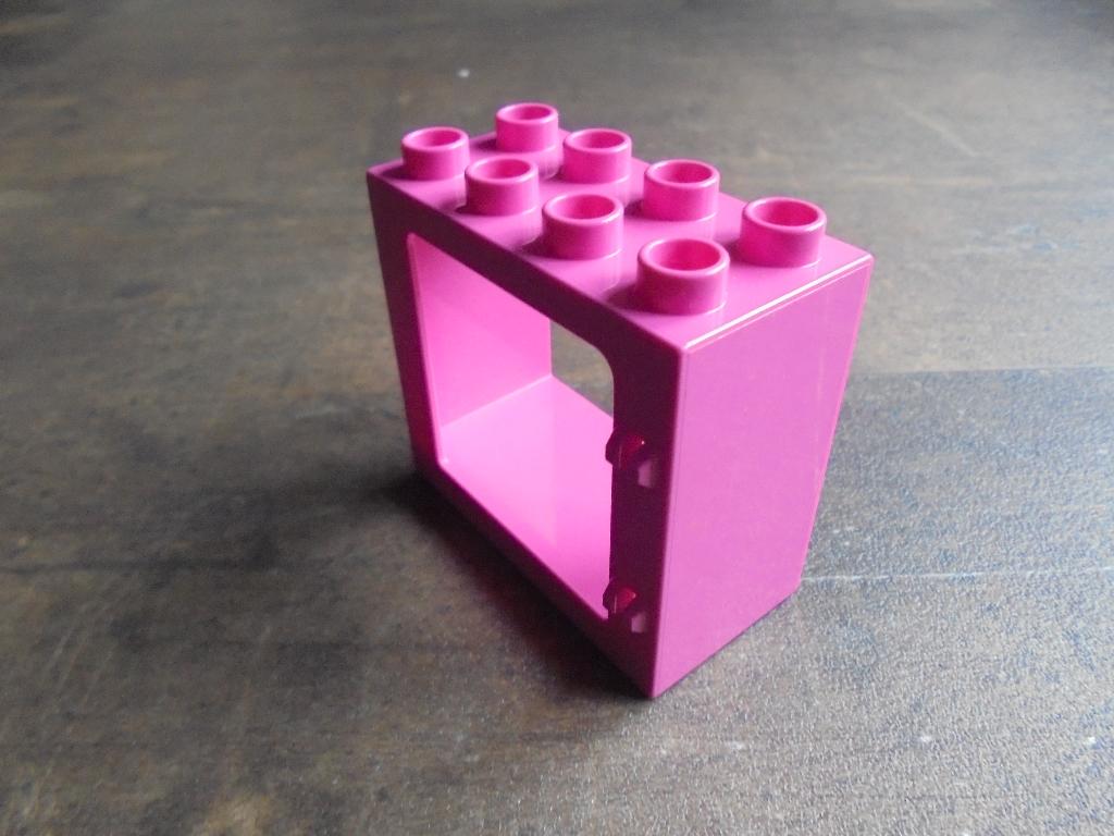 Lego Duplo D/W Frame Flat Front Surface (zie foto's) 9, Ophalen of Verzenden, Gebruikt, Losse stenen, Duplo