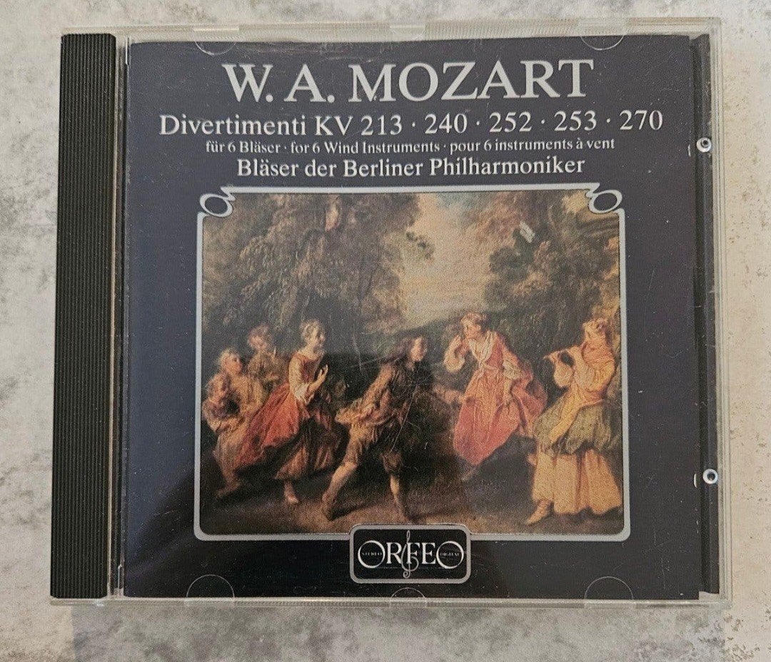 W.A. Mozart - Divertimenti für 6 Bläser (Berliner Philharmon, Ophalen of Verzenden, Classicisme, Gebruikt
