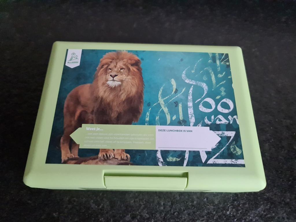Blijdorp lunchbox met leeuw nieuw niet gebruikt, Groen, Kunststof, Nieuw, Ophalen of Verzenden