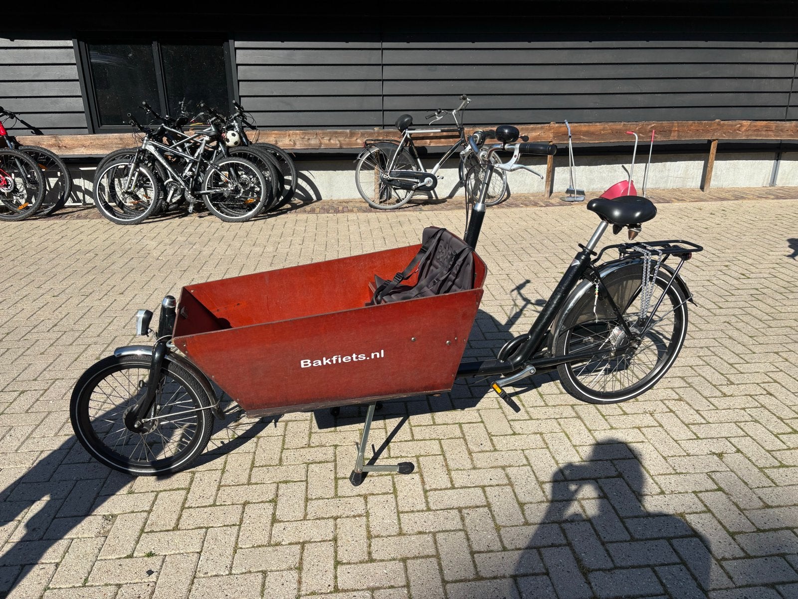 BakfietsNL Bakfiets (met huif), Gebruikt, Huif, 2 kinderen, Trommelrem