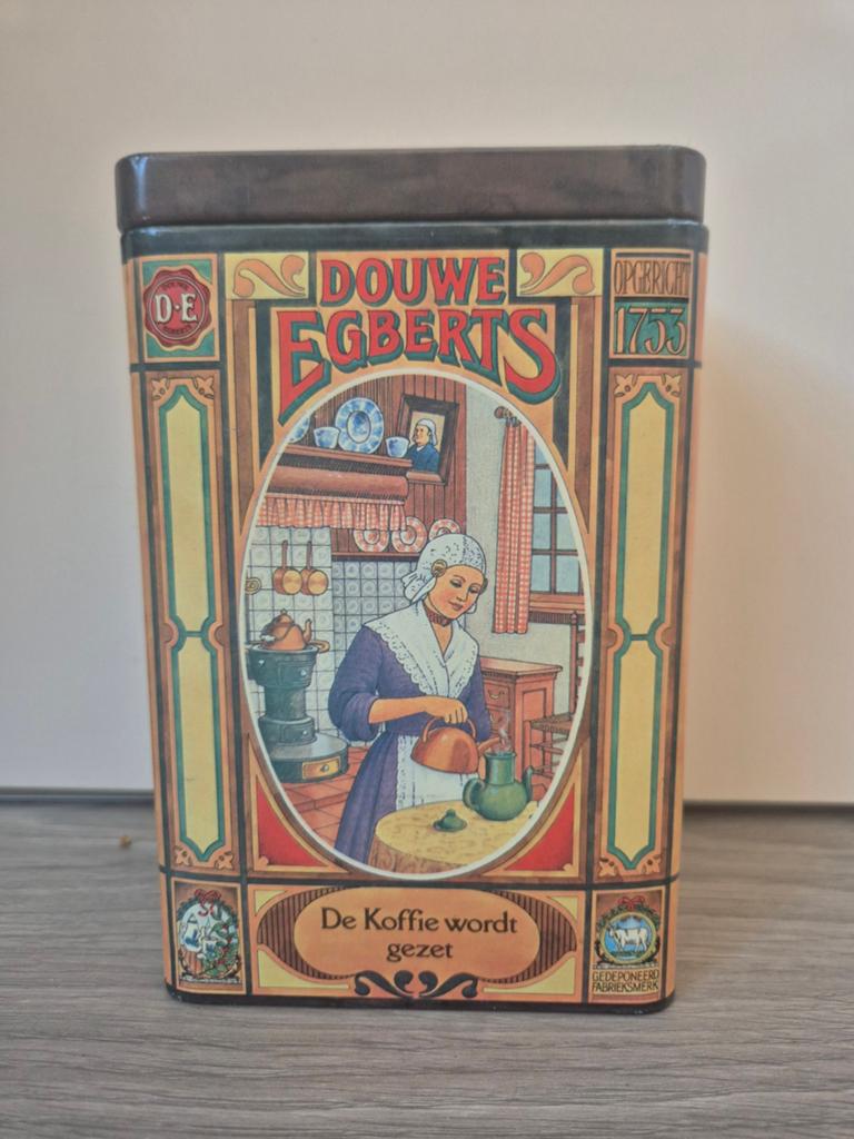 Vintage Douwe Egberts Koffiebus, Verzamelen, Blikken, Ophalen of Verzenden