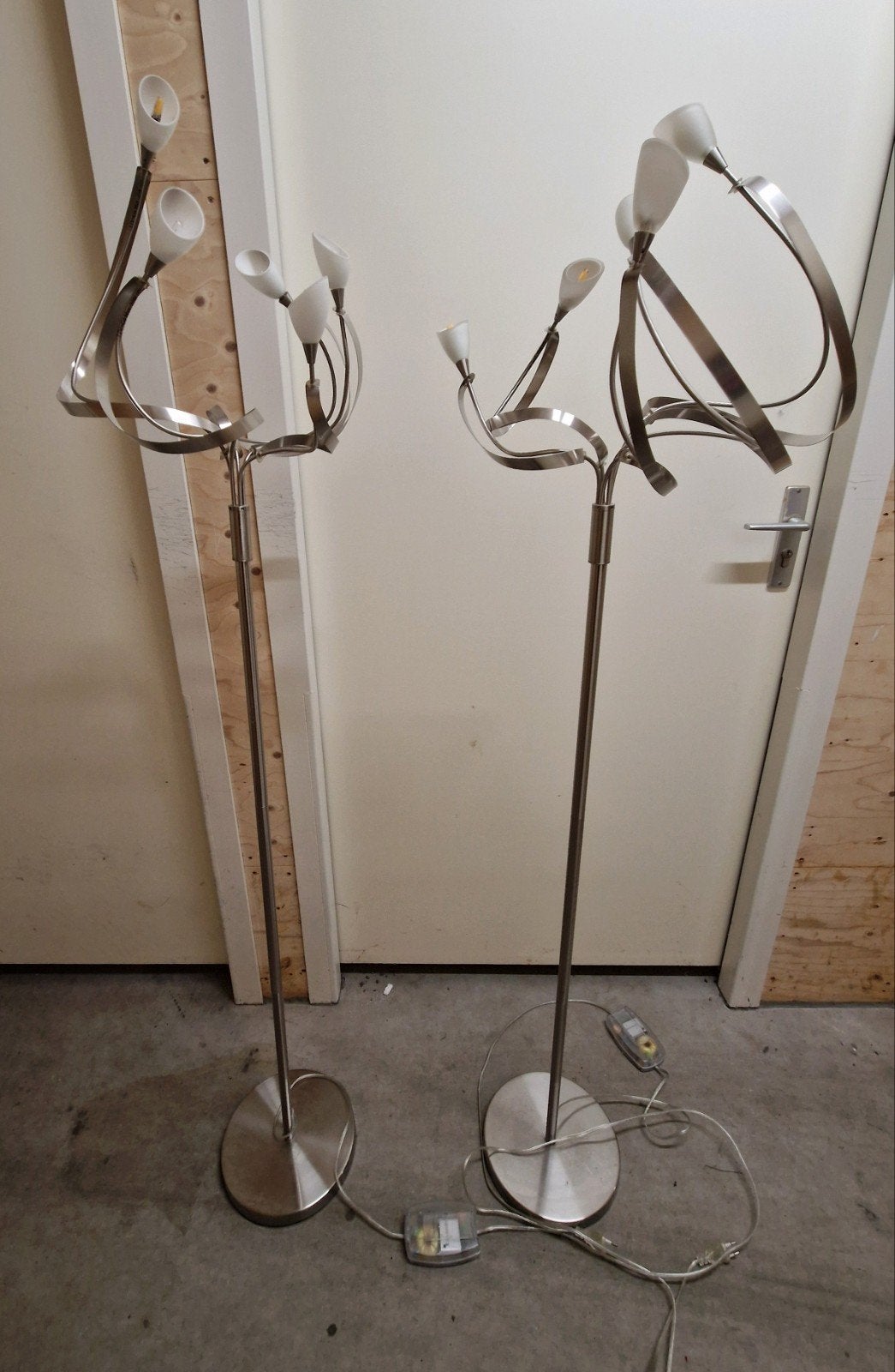 Staande lampen Kwantum Ancona Vloerlampen - Set van 2, Gebruikt, Glas, G4, 150 tot 200 cm