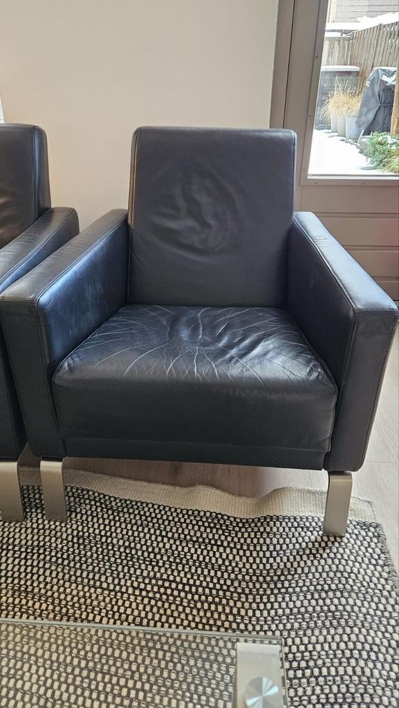 BoConcept fauteuil, Gebruikt, Ophalen of Verzenden, 50 tot 75 cm, Leer