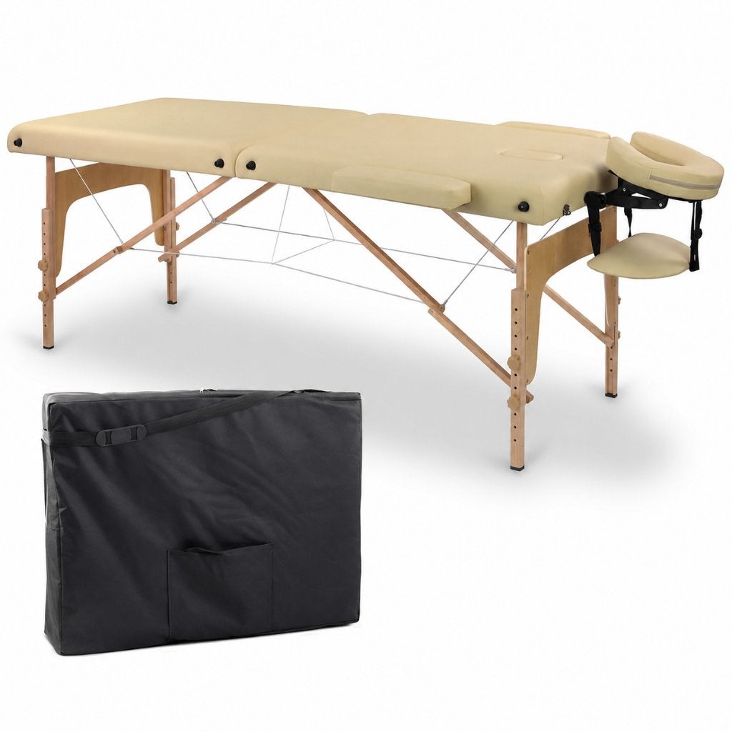 Nieuwe brede massagetafel 70cm – luxe en compleet - 9cm dik, Ophalen of Verzenden, Nieuw, Massagetafel