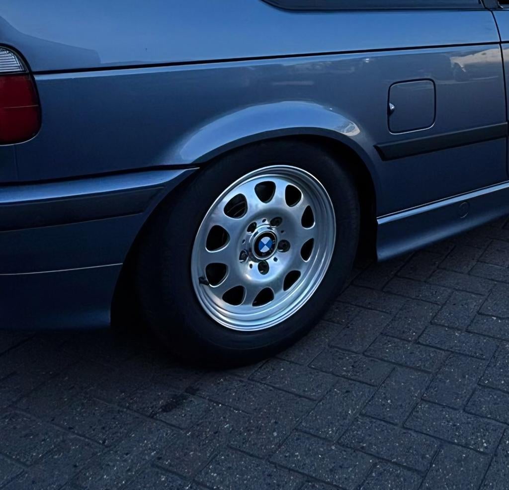 BMW style 34 velgen 15 inch met goede banden., Auto-onderdelen, Banden en Velgen, Ophalen, Gebruikt, 15 inch, Banden en Velgen