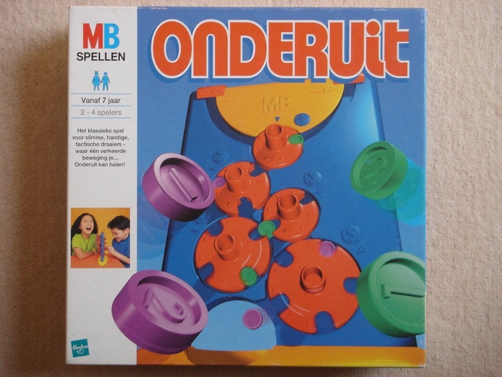 LEUK: Onderuit - versie 3, Een of twee spelers, Ophalen of Verzenden, Gebruikt, MB Spellen