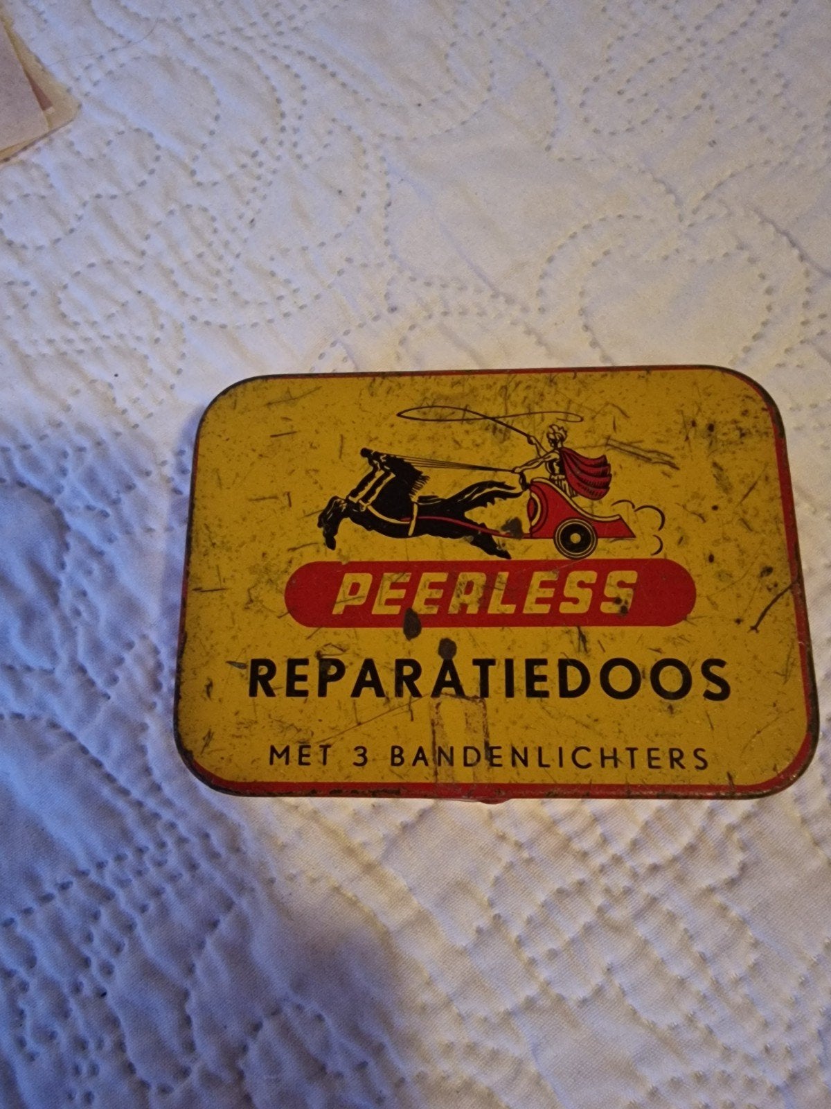 Vintage Peerless Reparatie Doos - Bandenlichters, Ophalen of Verzenden