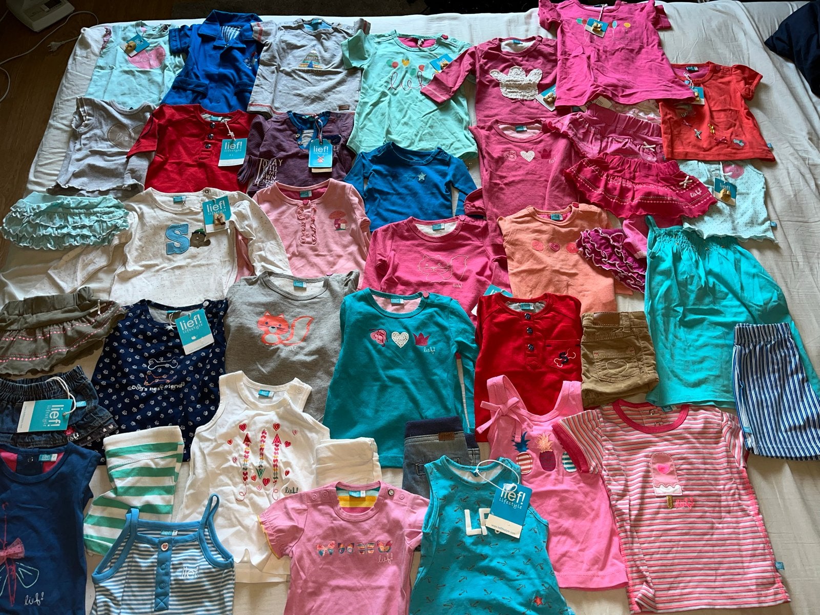 NIEUWE grote partij kinderkleding Lief! 71 stuks, maat 50-74, Ophalen of Verzenden, Nieuw, Overige maten