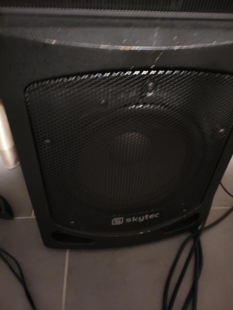Skytec set met mixer, Ophalen of Verzenden, 120 watt of meer, Overige typen, Overige merken