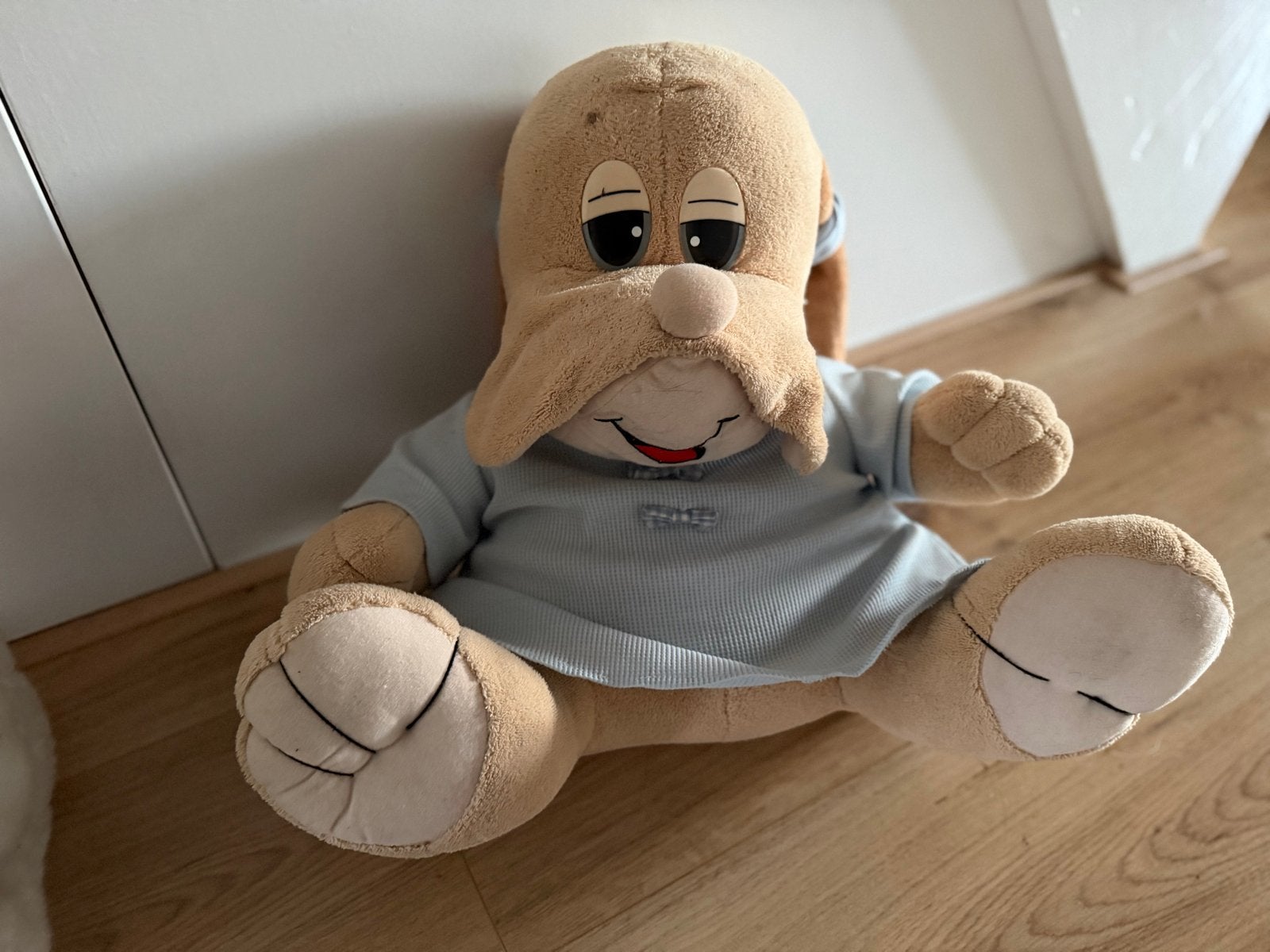 Grote honden knuffel met slaapmuts en pyjama, Overige merken, Overige karakters, Overige typen, Ophalen of Verzenden