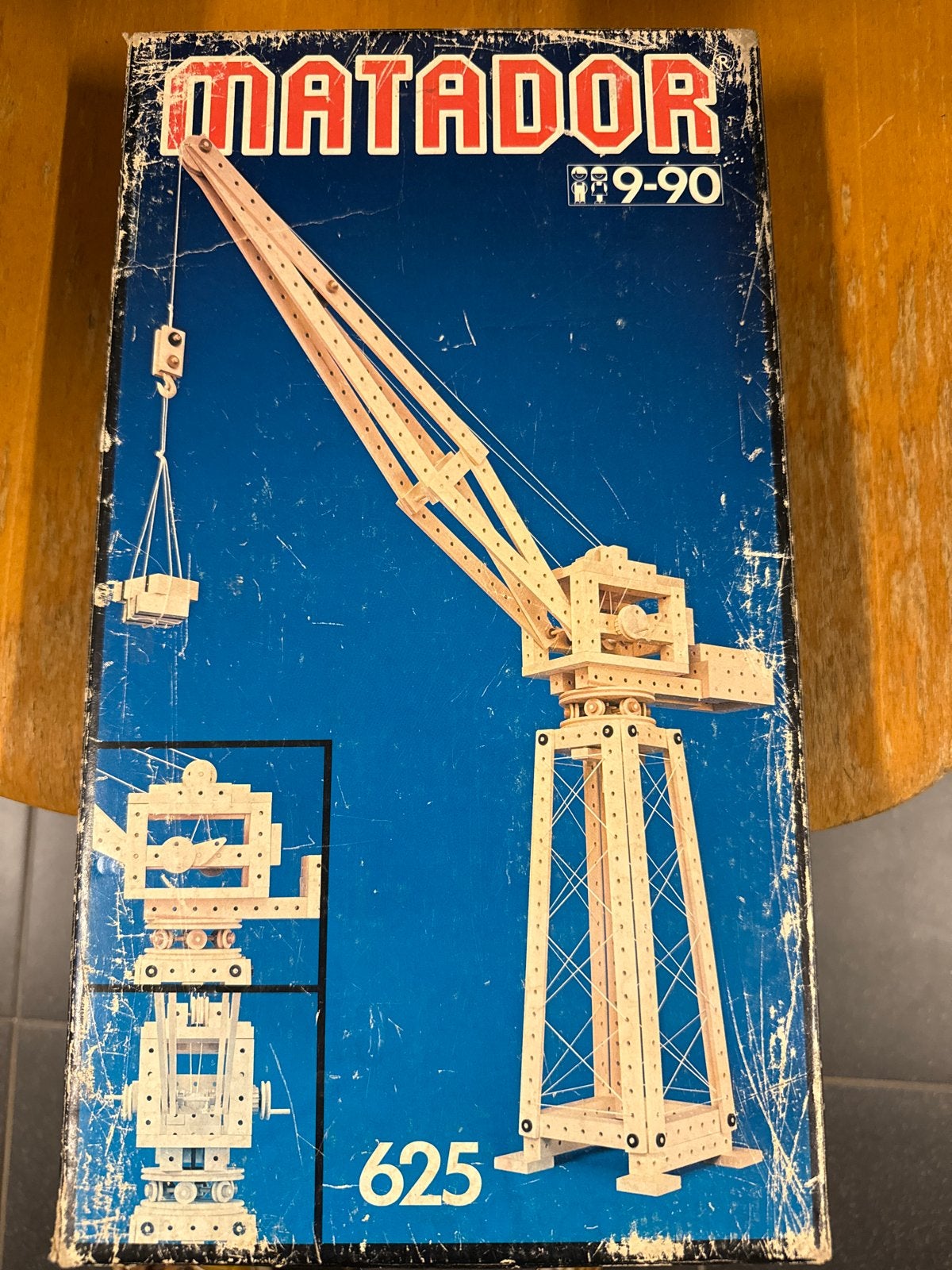 Vintage Matador Houten Bouwdoos Kraan Model 625, Ophalen of Verzenden, Gebruikt, Overige merken
