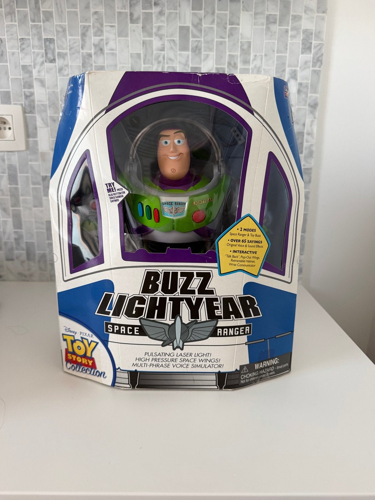Buzz Lightyear - Toy Story Collection (Thinkway), Kinderen en Baby's, Speelgoed | Actiefiguren, Ophalen of Verzenden, Zo goed als nieuw