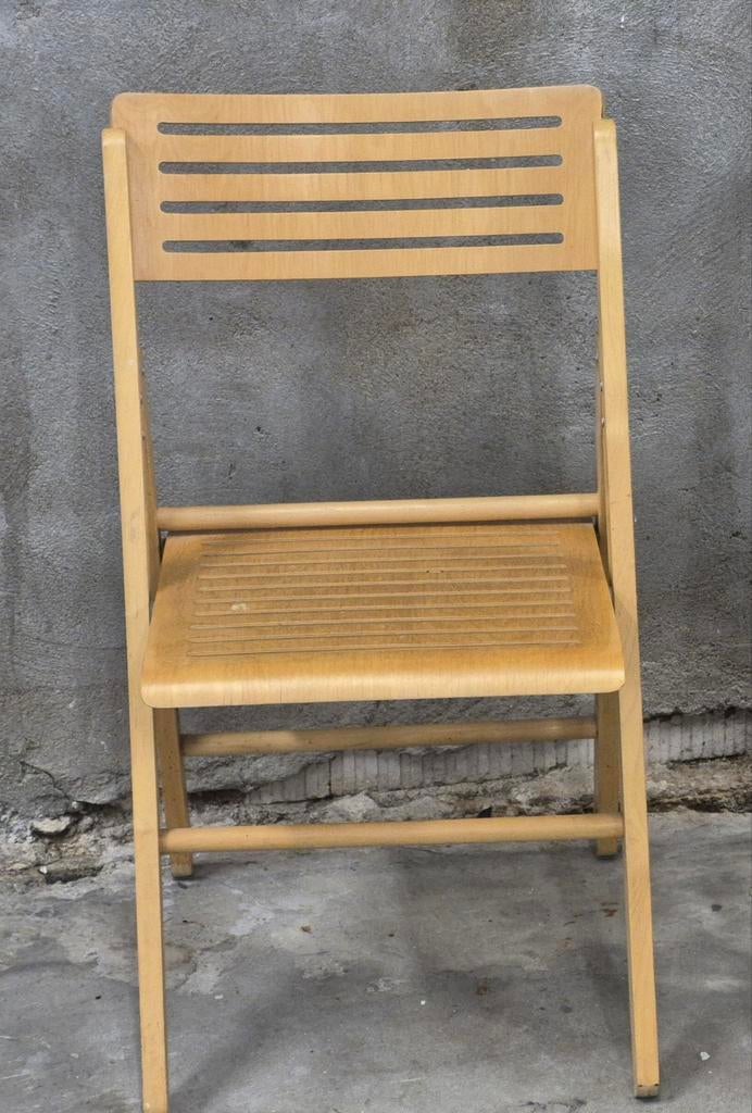 1 Ikea klapstoel hout plywood jaren 80, Huis en Inrichting, Stoelen, Ophalen, Gebruikt, Hout, Eén