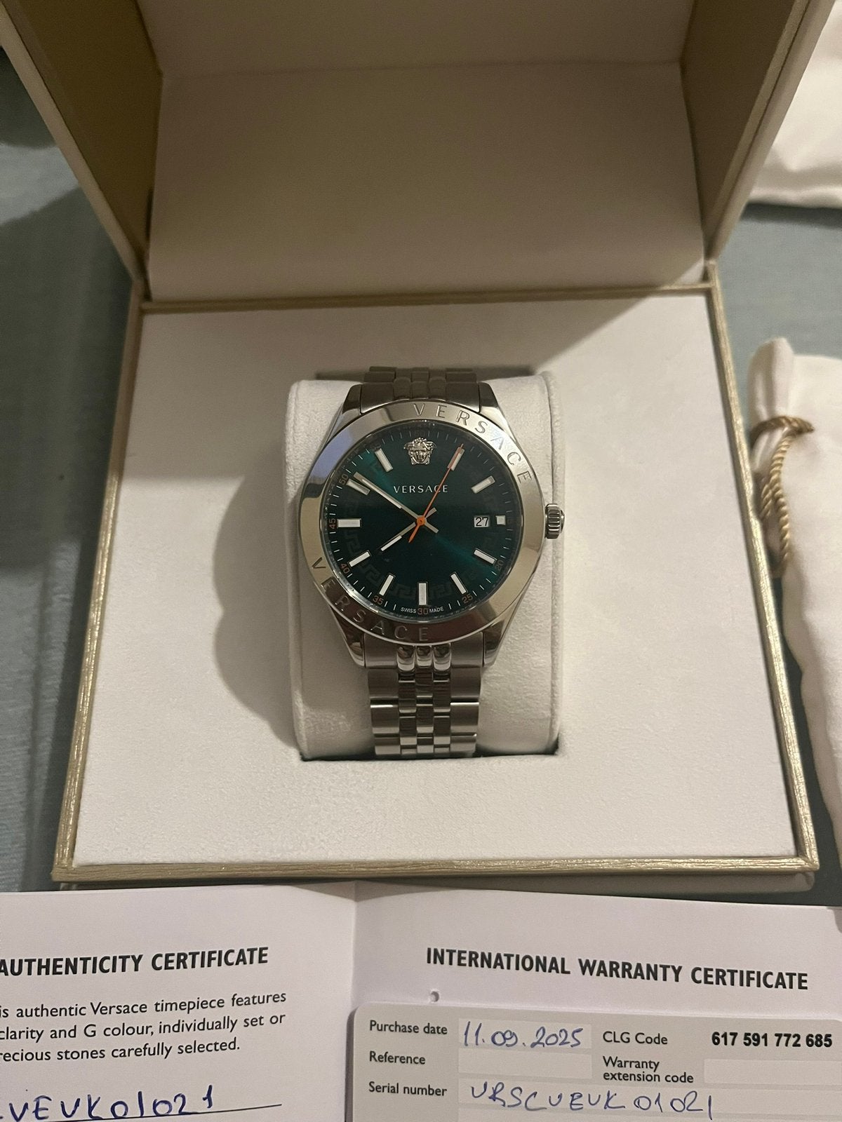 Origineel Versace horloge, Ophalen of Verzenden, Zo goed als nieuw, Overige merken