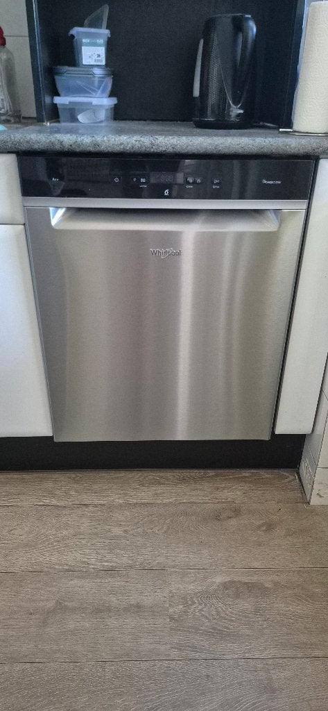 Vaatwasser - Whirlpool - onderbouw RVS look, Ophalen, Gebruikt, Minder dan 85 cm, Eco programma