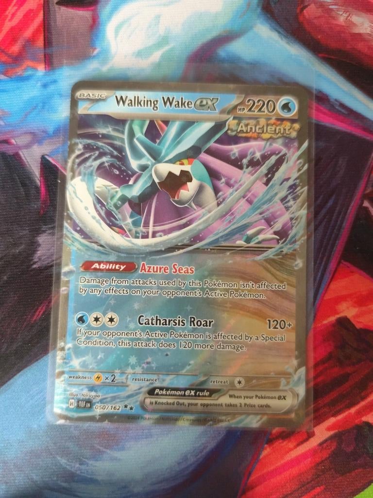Walking Wake EX (TEF 050) - Pokemon Temporal Forces, Ophalen of Verzenden, Zo goed als nieuw, Losse kaart