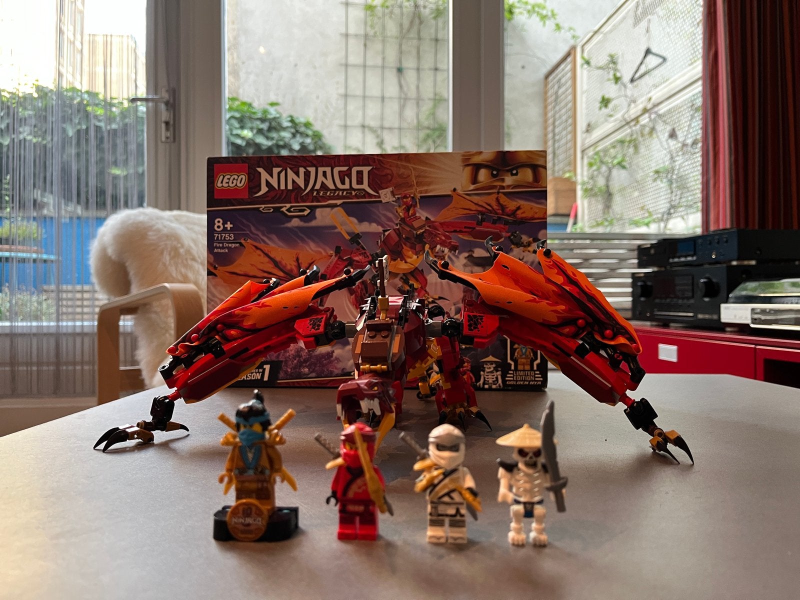 LEGO Ninjago Legacy 71753 Fire Dragon Attack, Lego, Ophalen of Verzenden, Zo goed als nieuw, Compleet