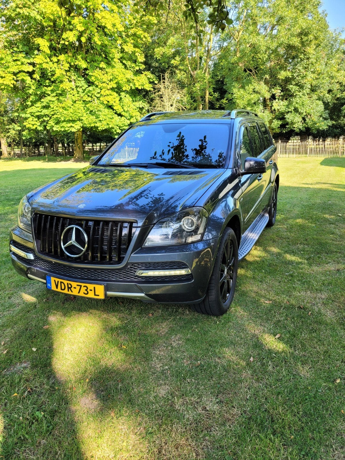 MB  GL350 uniek euro 6 Youngtimer grijs kenteken, Auto's, Mercedes-Benz, GL, Parkeerassistent, 2987 cc, Diesel