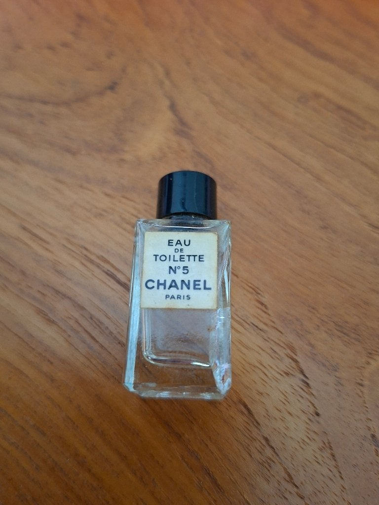 Vintage mini flesje Chanel n5, Ophalen of Verzenden, Gebruikt, Miniatuur
