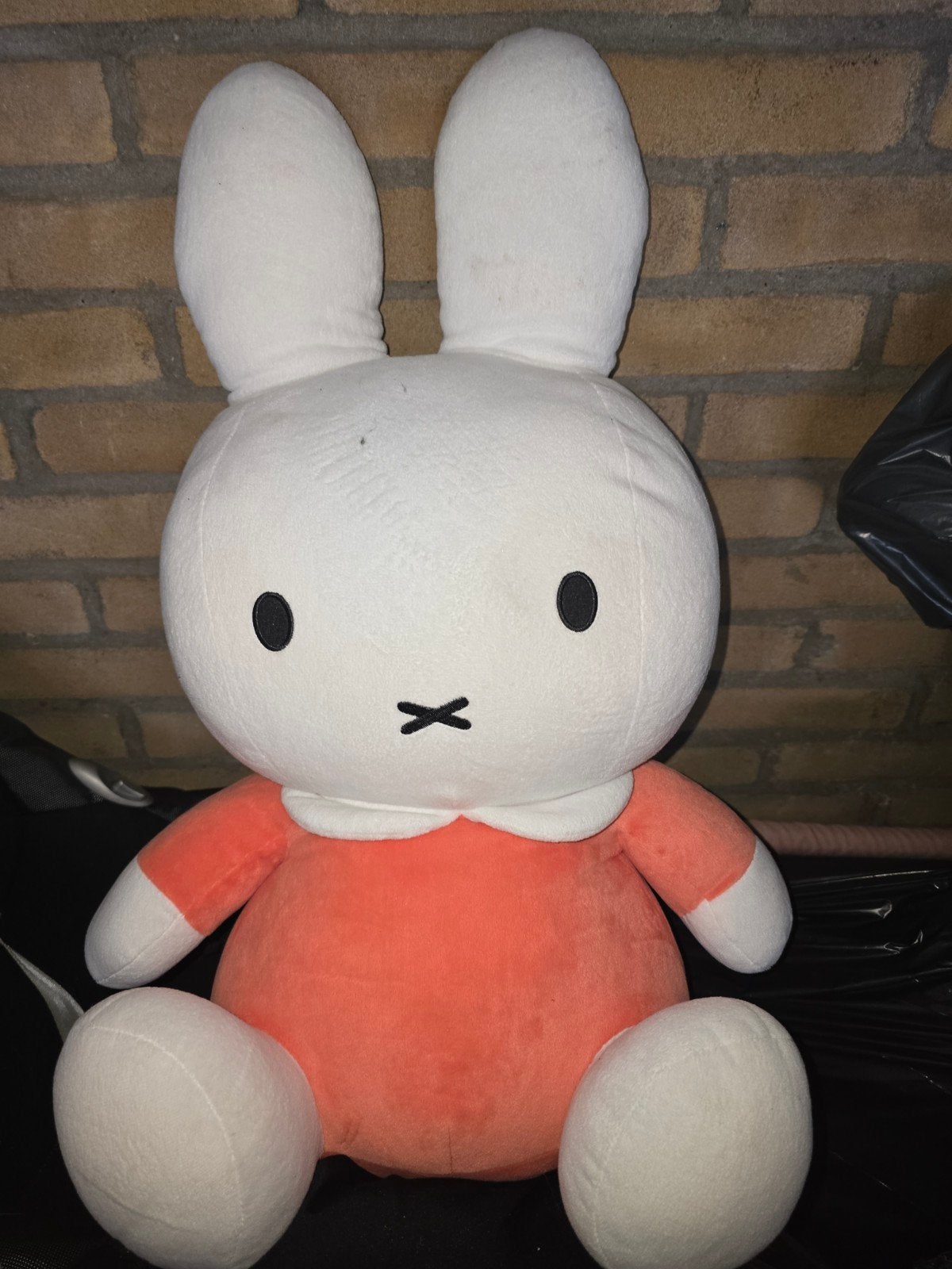 Nijntje knuffel 60cm zalmroze, Ophalen of Verzenden, Zo goed als nieuw, Overige typen