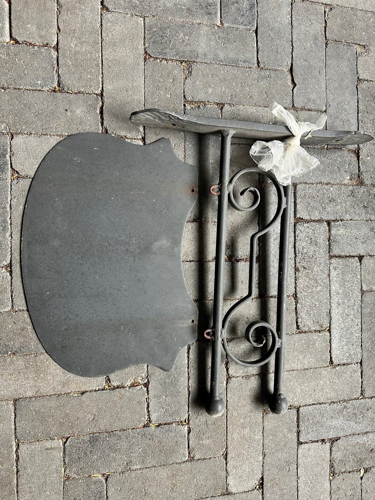 Decoratieve metalen uithangbord, Ophalen of Verzenden