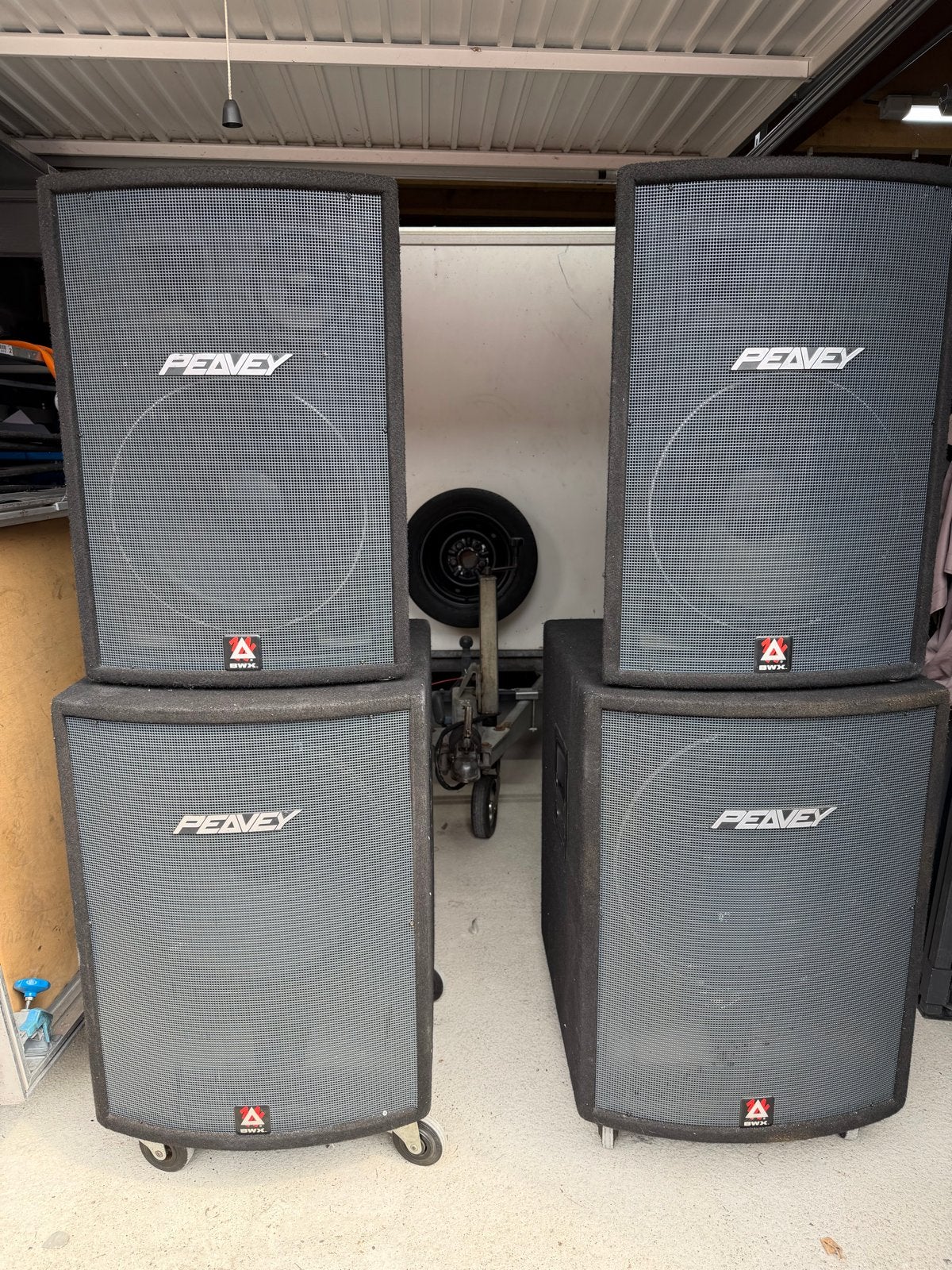 Peavey HiSys 5 RX en HiSys 118 T4X Speakerset, Gebruikt, Speakerset, Peavey, Ophalen of Verzenden