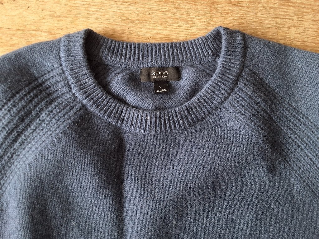 Reiss trui wol Maat L kleur blauw, Ophalen of Verzenden, Nieuw, Maat 52/54 (L), Blauw