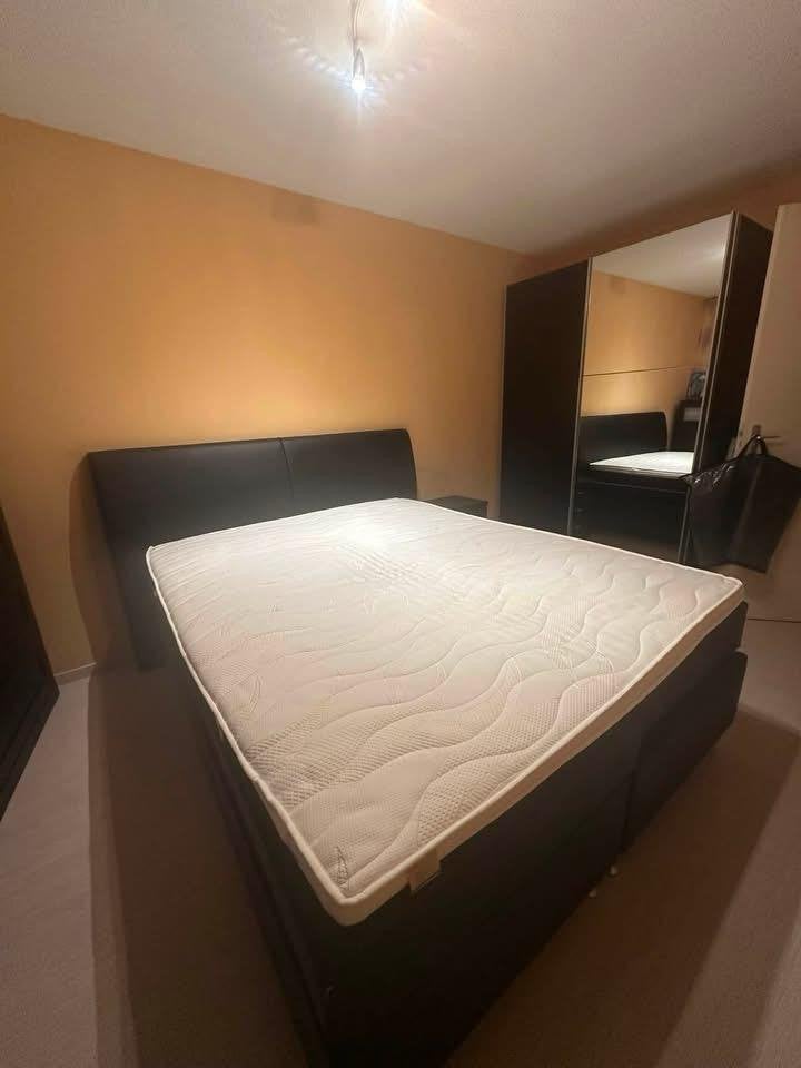 Boxspring tweepersoons Beter Bed Gratis, Ophalen, Gebruikt, Zwart, Tweepersoons
