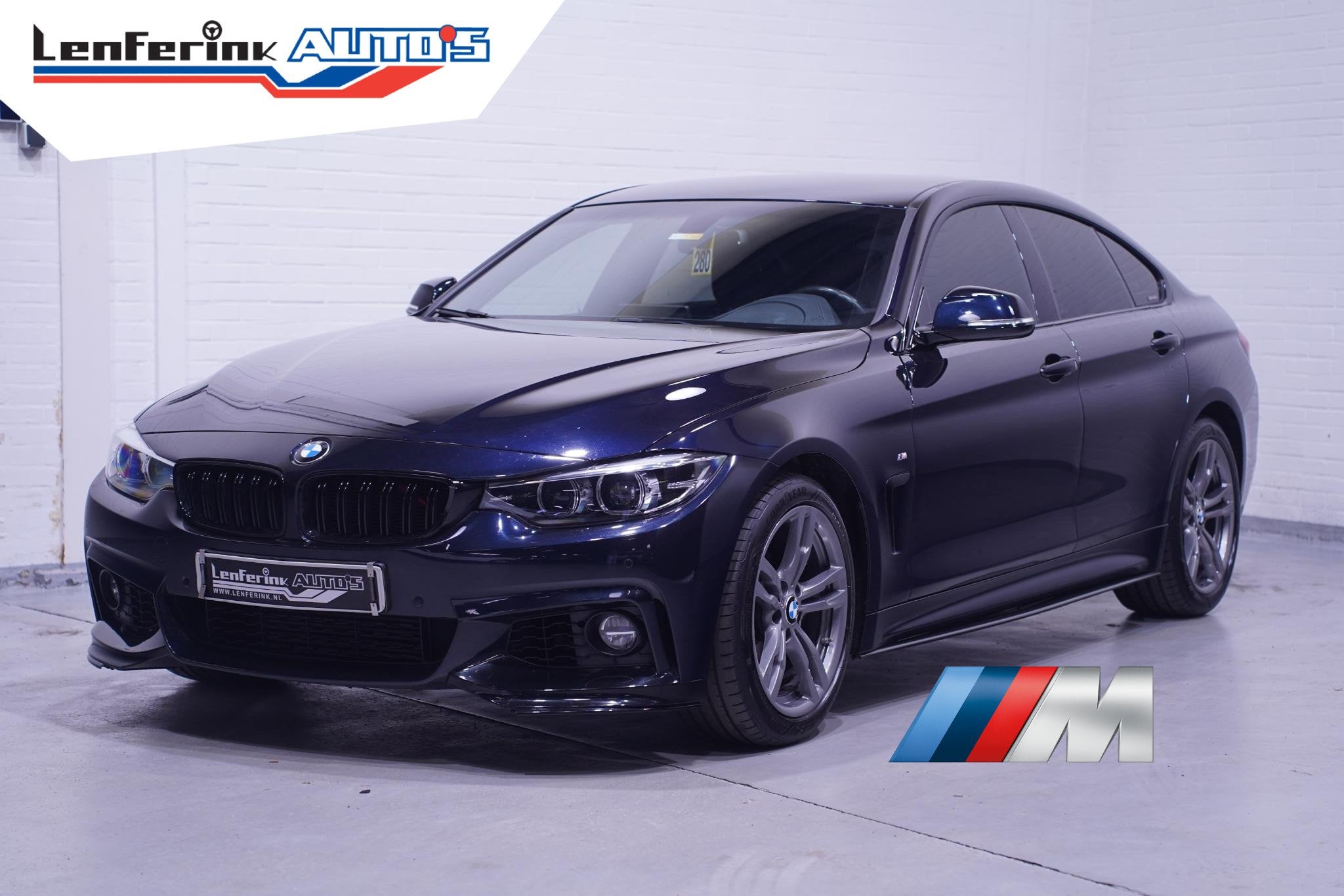 BMW 4-serie Gran Coupé 418i Executive Edition Navi NAP Led, Auto's, Automaat, Gebruikt, Zwart, Origineel Nederlands