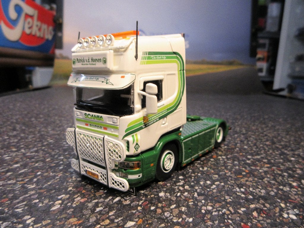Tekno Scania R4 Patrick v/d Hoeven met certificaat, Ophalen of Verzenden, Nieuw, Bus of Vrachtwagen, Tekno
