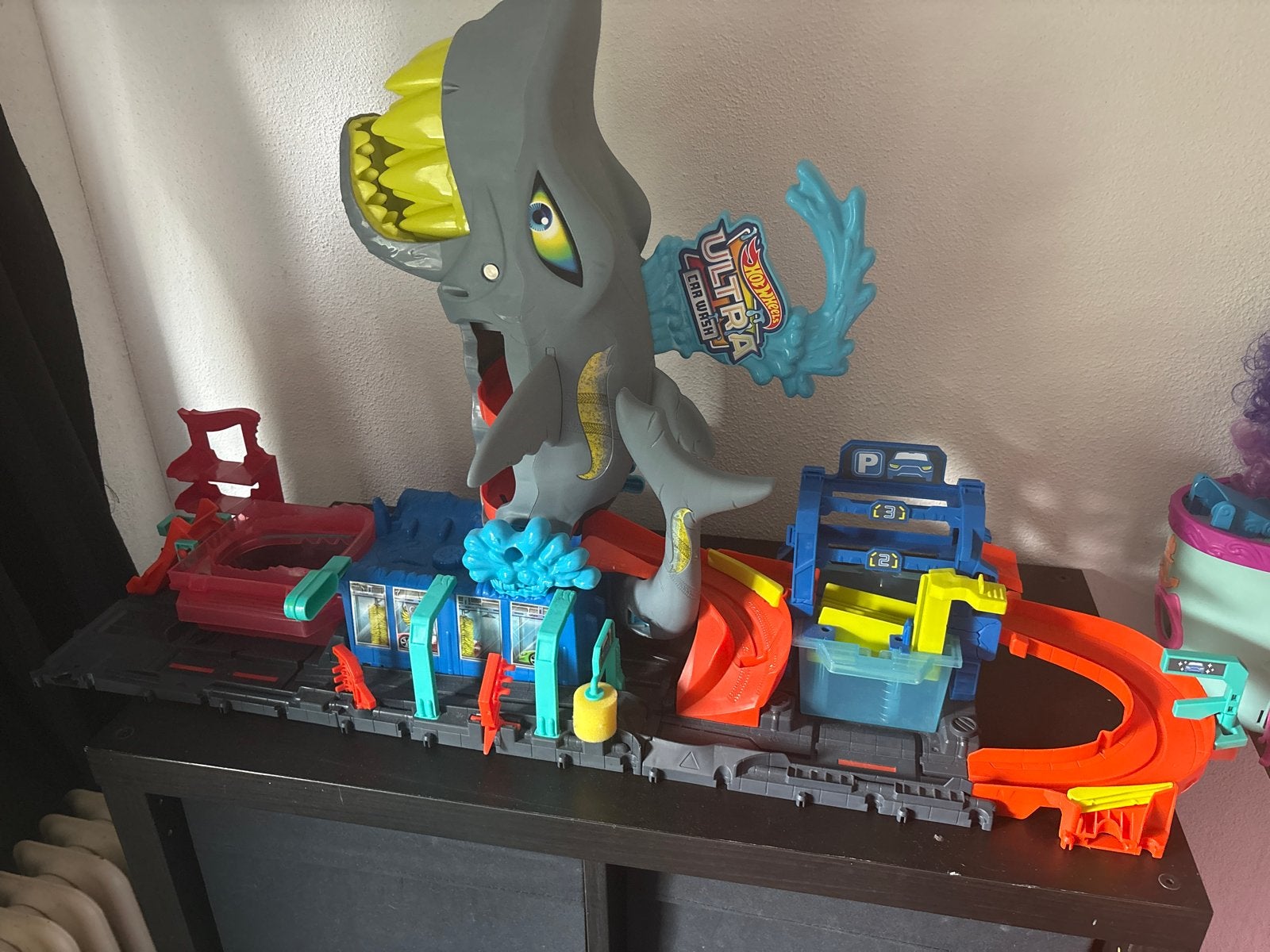 Hot Wheels Ultra Car Wash met haai, Ophalen of Verzenden, Gebruikt